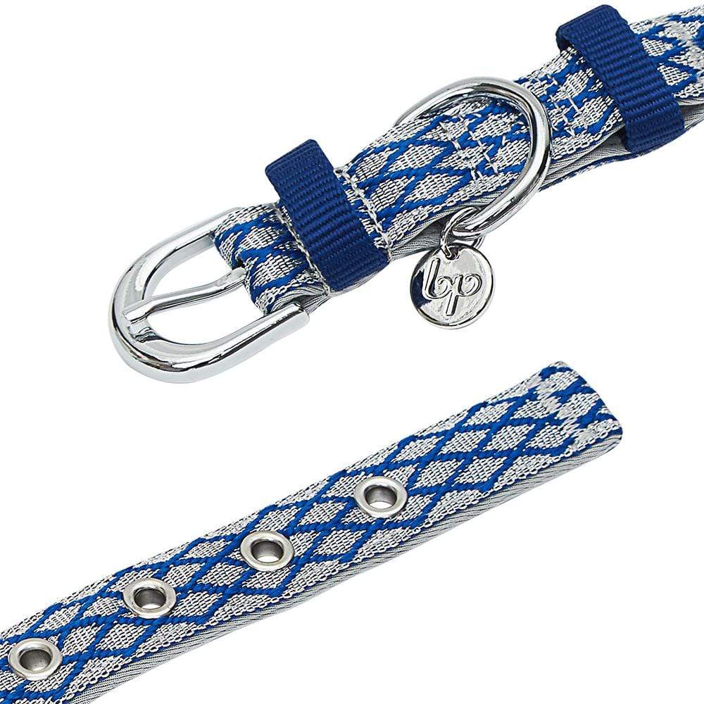 Blueberry Pet Diamond Pattern Padded Dog Collar