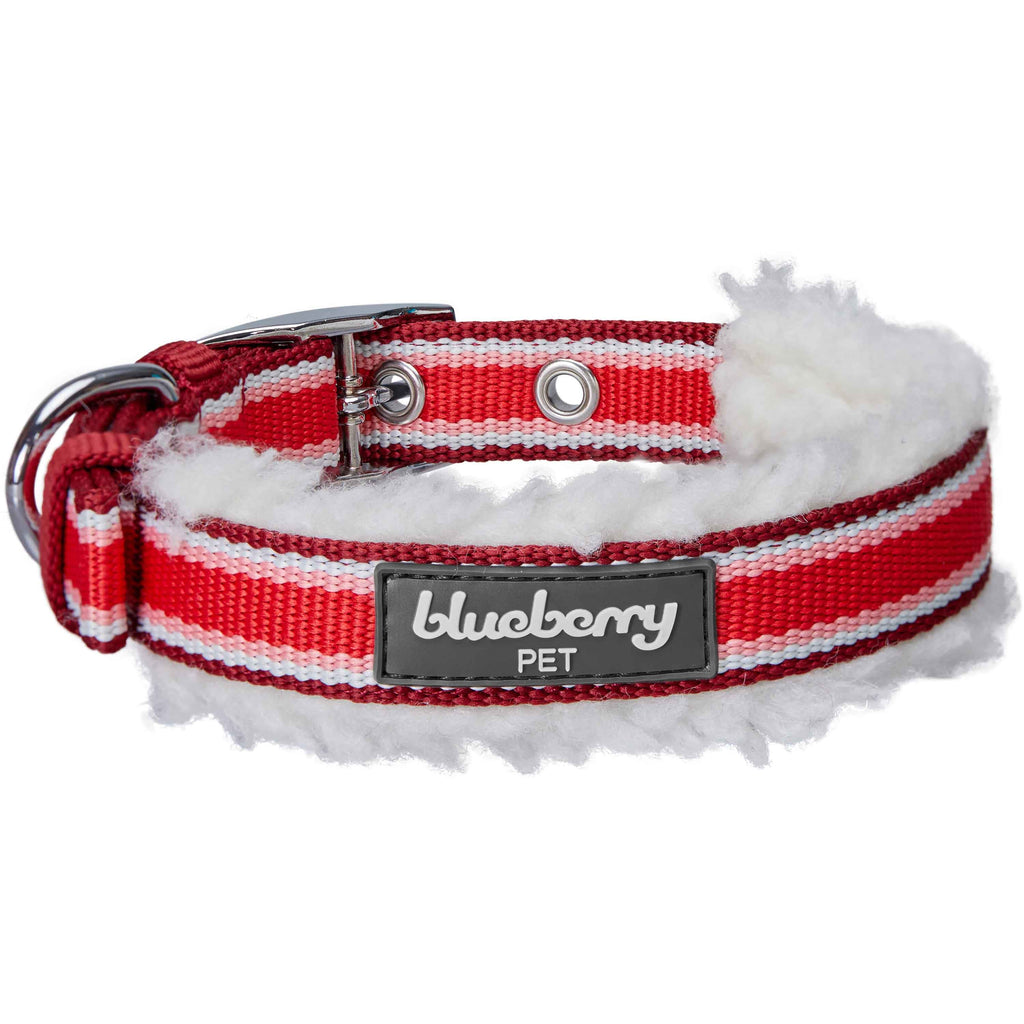 Plaid Christmas Dog Collar, Gray, Navy & Red Dog Collar, Boy Dog