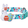 Dog Collar Blueberry Pet Easter Bunny and Egg Dog Collar Minty Green / Small