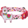 Dog Collar Blueberry Pet Animal Dog Collar Happy Llamas / Small
