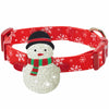 Dog Collar Blueberry Pet Christmas Dog Collar with Stunning Décor Snowflake / Small