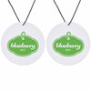 Pet Lover Blueberry Pet 2 Pack Green Forest Scented Hanging Air Fresheners for Pet Friendly Car, Office or Home 2 Pack
